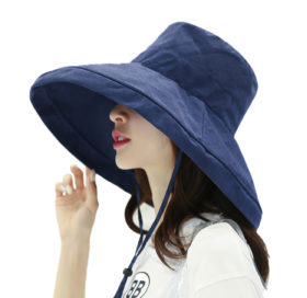 Alternative view of Casual Hat cotton roller middle brim Navy